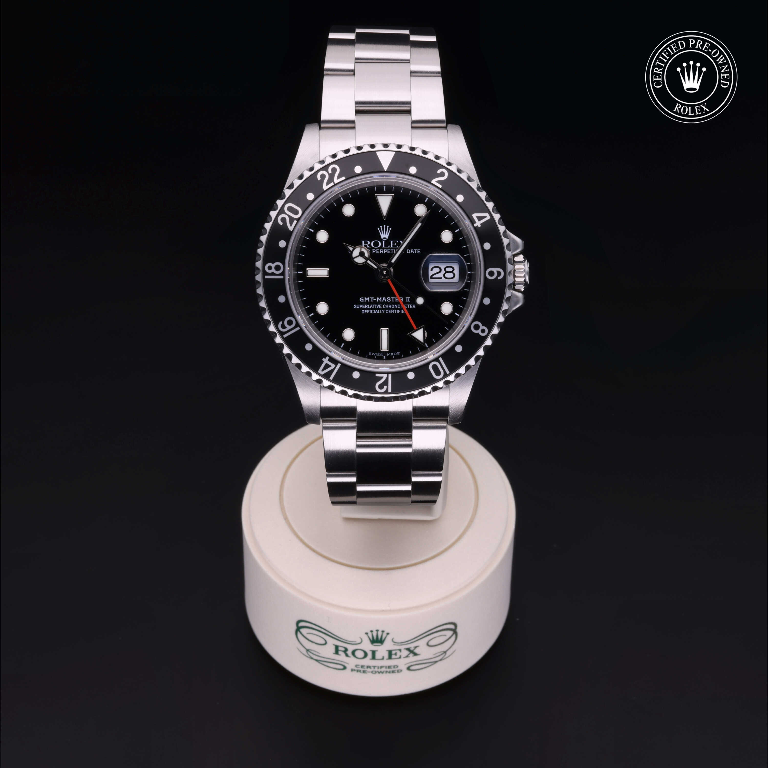 な*つ様 ※写真追加 ROLEX GMT-MASTER 予備パーツ 鑑定済　正規 Rolex Certified Pre-Owned GMT-Master II (16710LN)