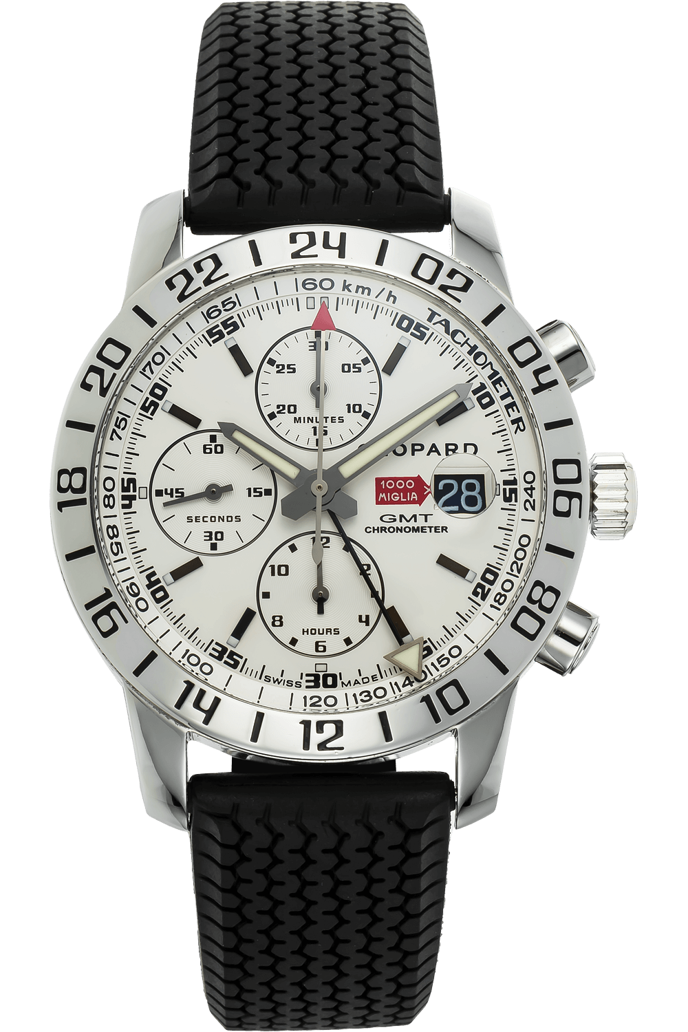 Pre Owned Chopard Mille Miglia GMT Chronograph Stainless Steel Automatic