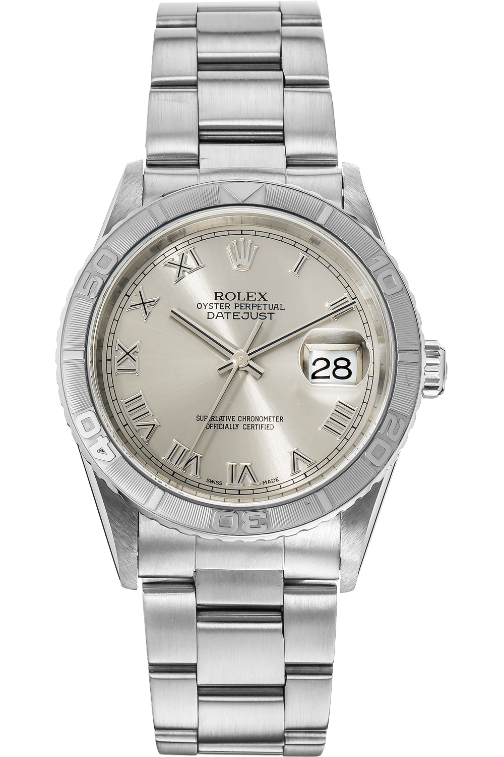 Rolex Datejust Thunderbird Turn-O-Graph White Gold and Stainless Steel Automatic Watch (16264) - Men's - 36 mm Diameter - by Tourneau|Bucherer