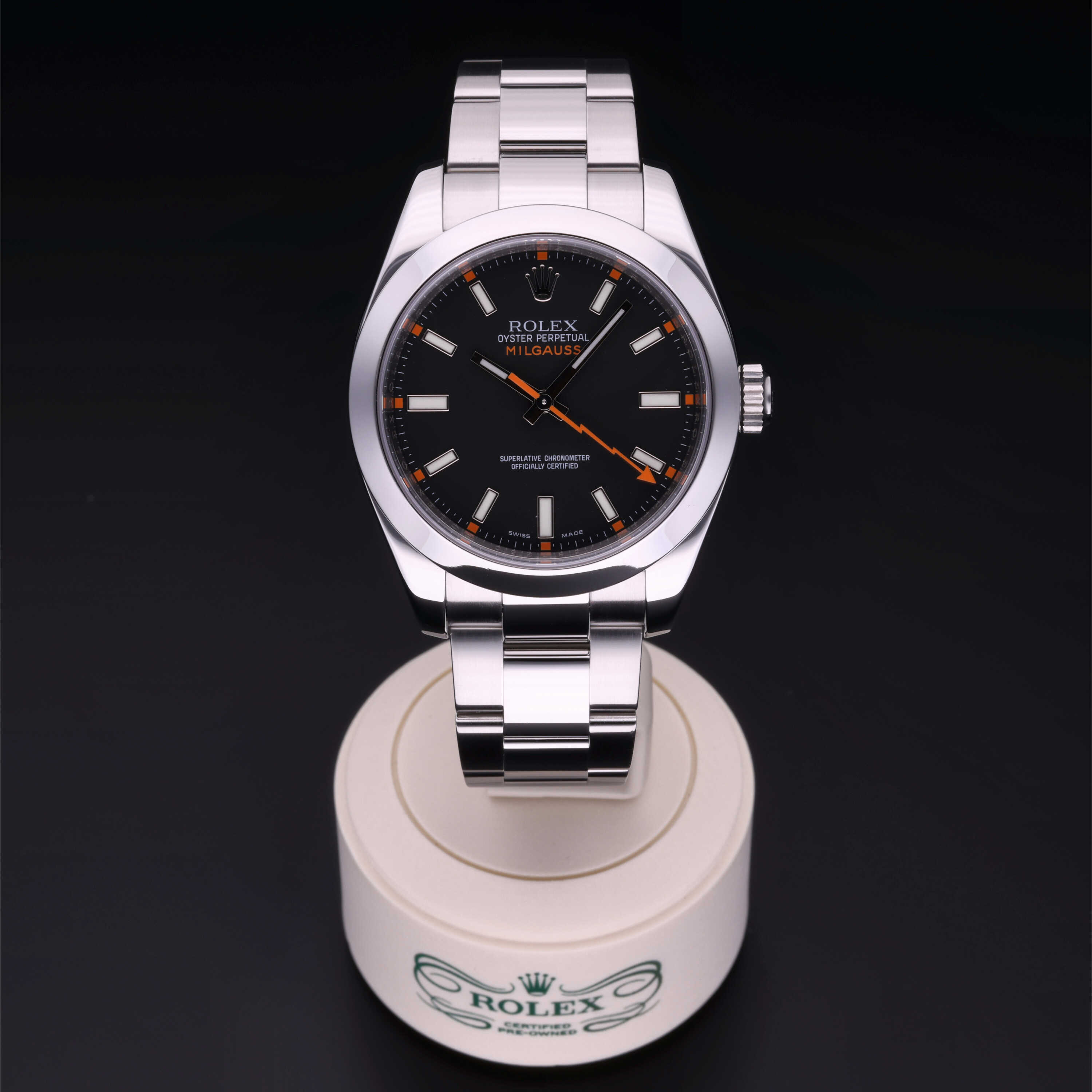 Rolex Certified Pre Owned Milgauss 40 mm in Oystersteel 116400