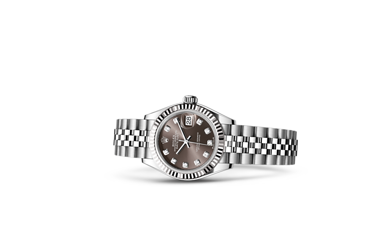 Rolex Lady Datejust in White Rolesor combination of Oystersteel