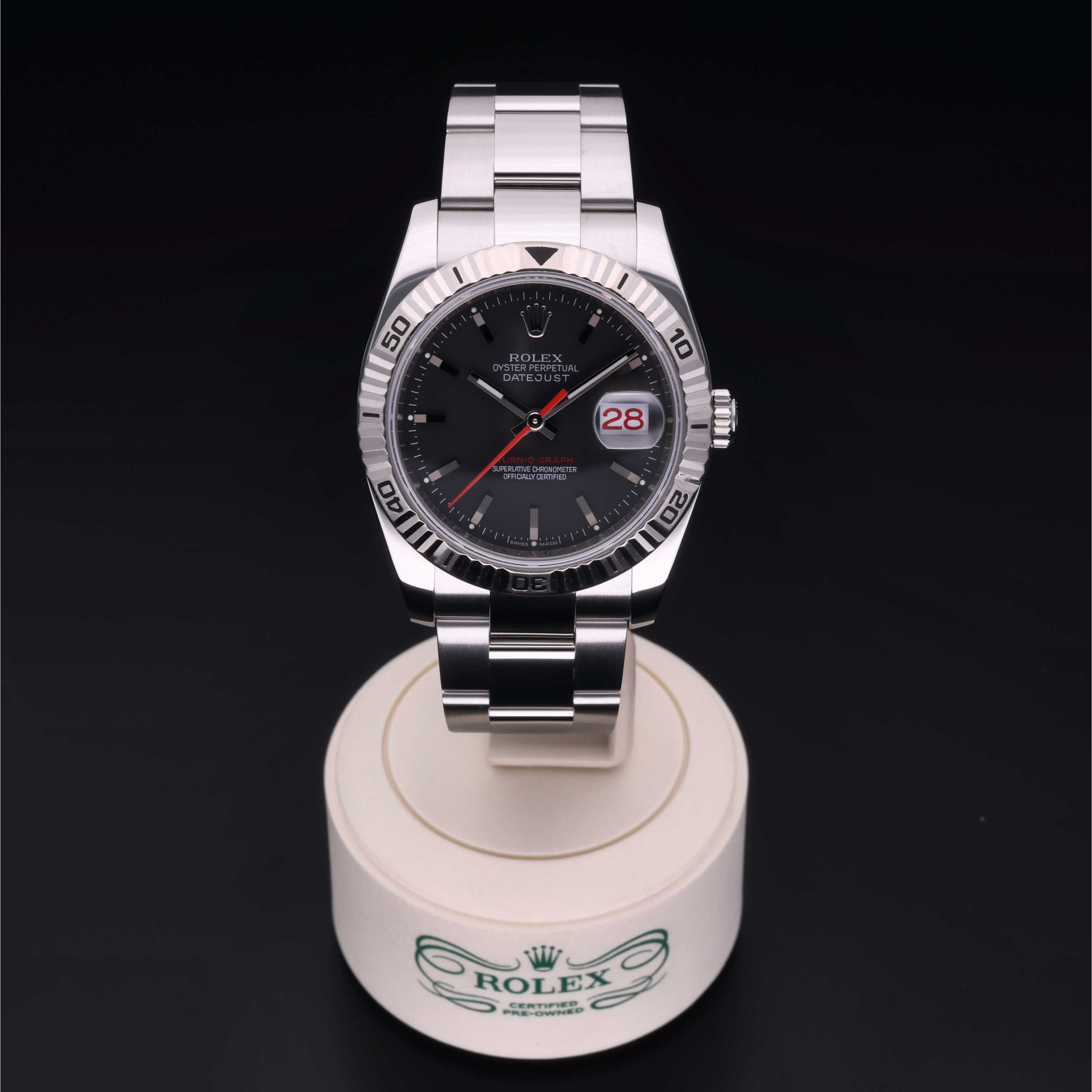 Rolex datejust new arrivals red second hand