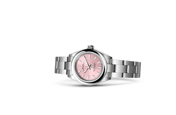 Rolex oyster perpetual pink dial top
