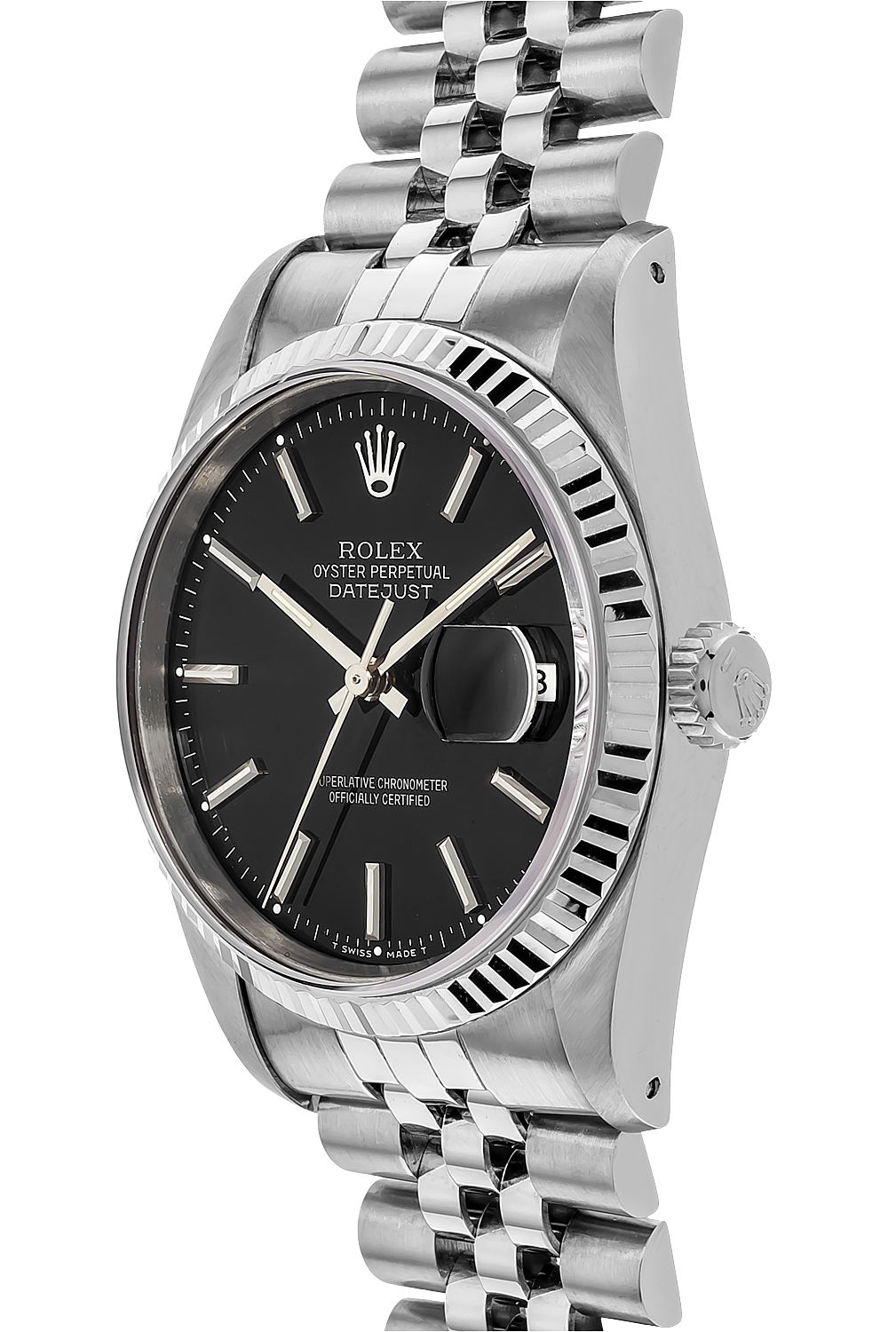 datejust white gold and stainless steel automatic