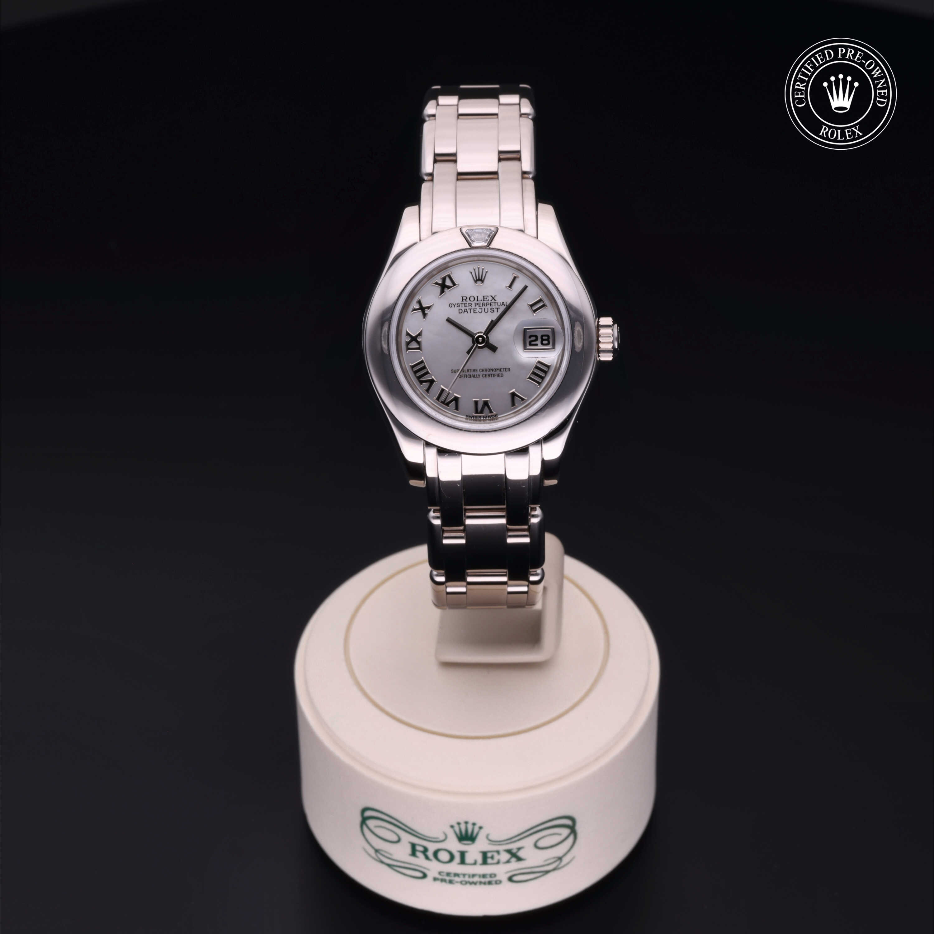 Pre Owned Rolex Datejust Pearlmaster 80329
