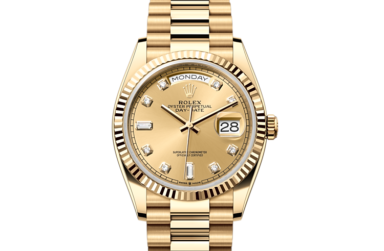 Day date sales yellow gold