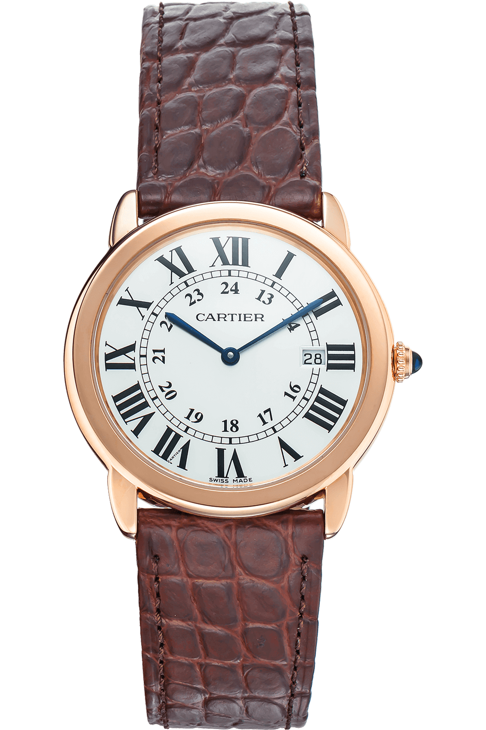 Cartier ronde solo rose gold sale