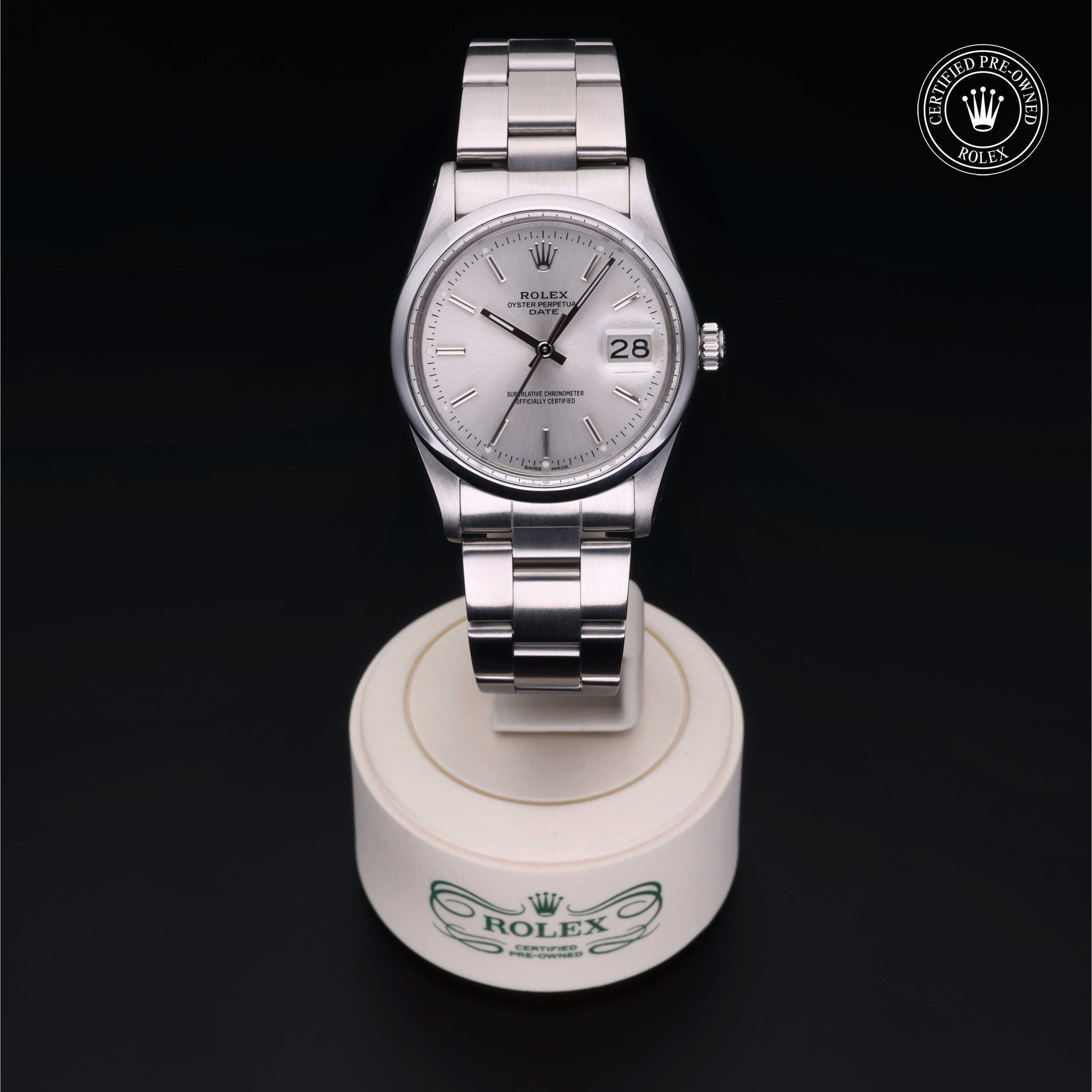 Rolex Certified Pre Owned Date 15000
