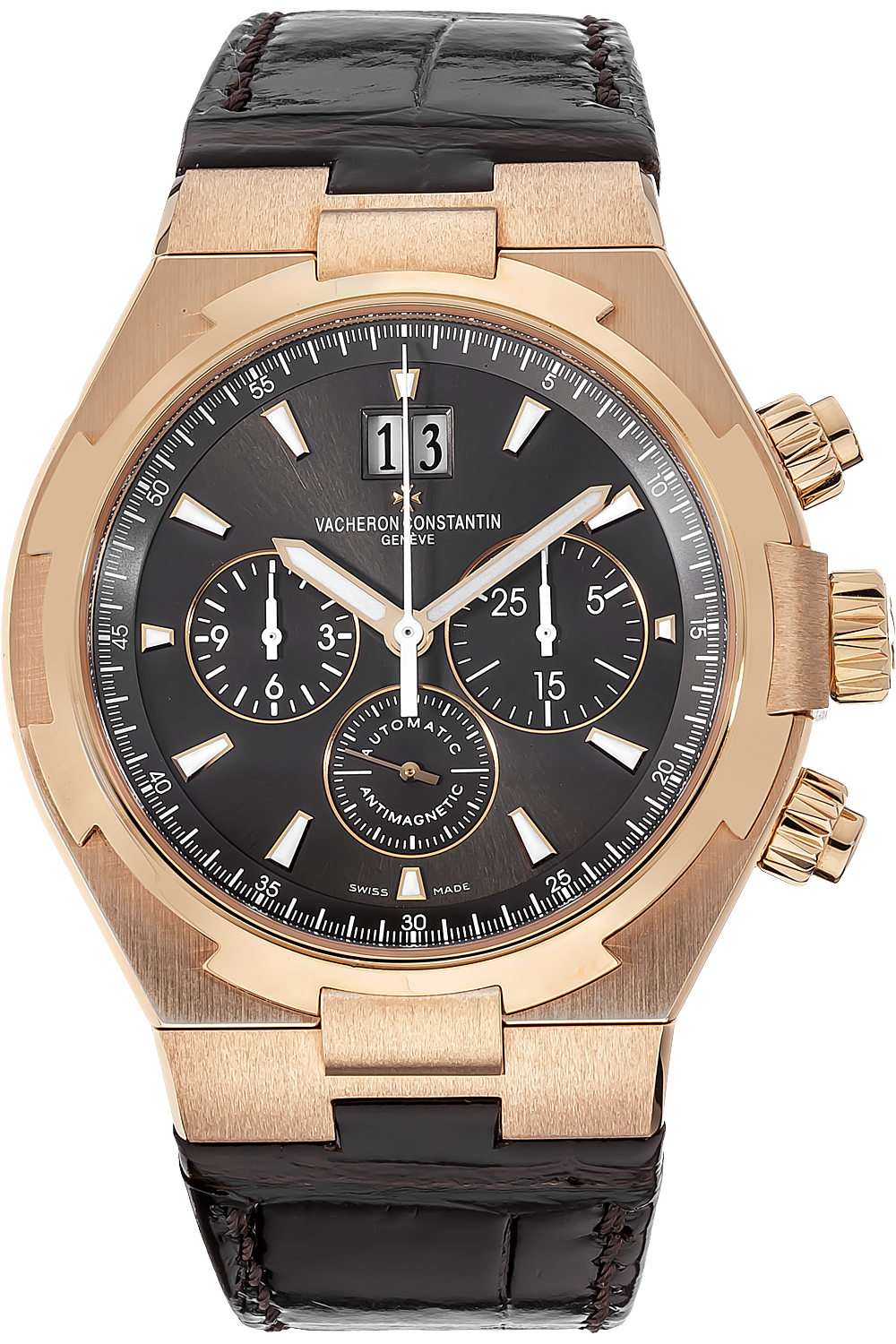 Vacheron Constantin Overseas Chronograph Rose Gold White Dial