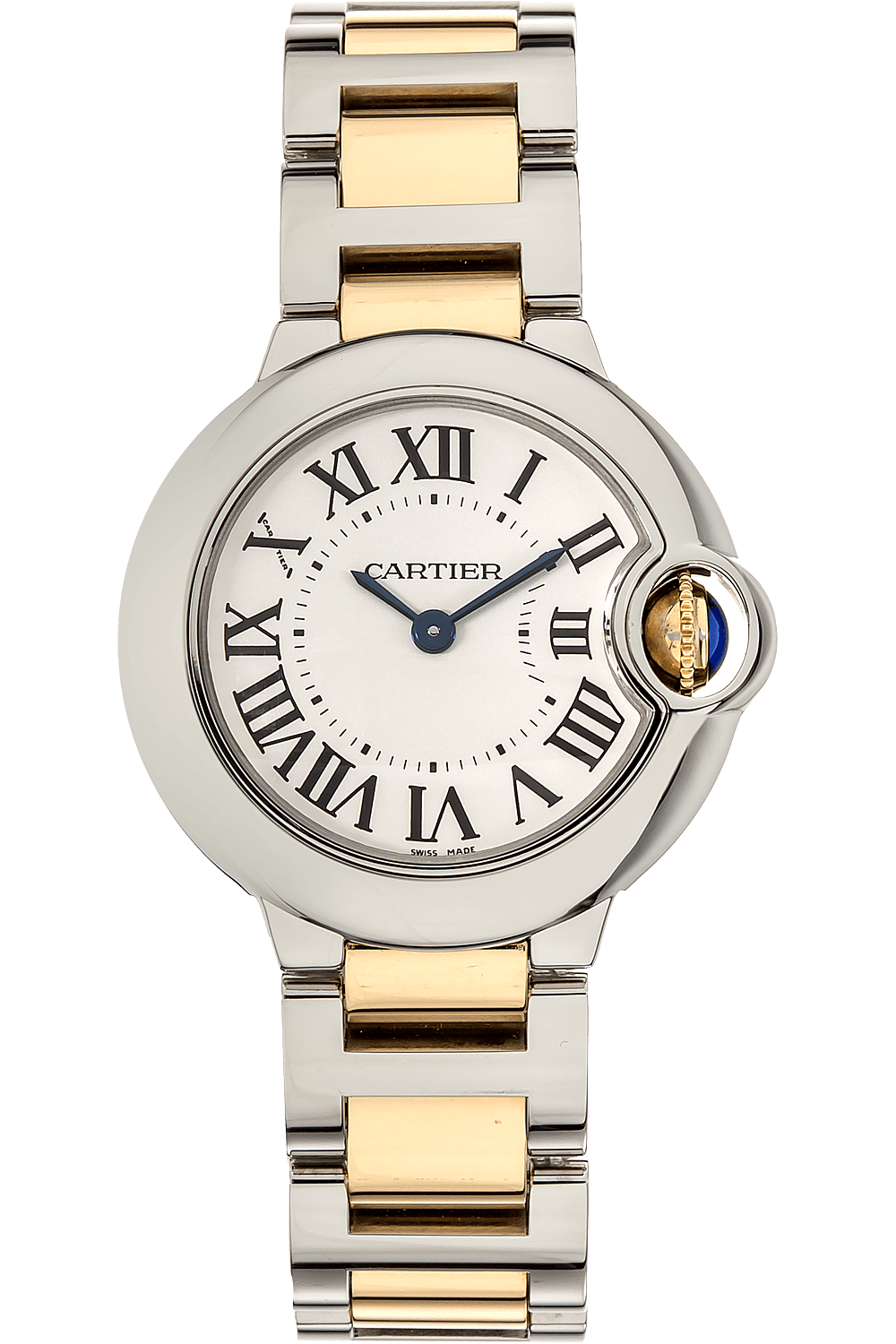 ballon bleu yellow gold and stainless steel quartz