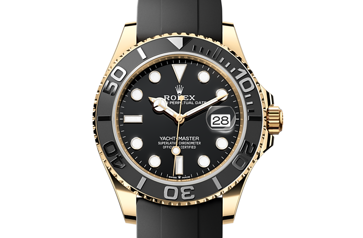 Rolex Yacht-Master 42 Black Dial 18k Yellow Gold Men's Watch 226658