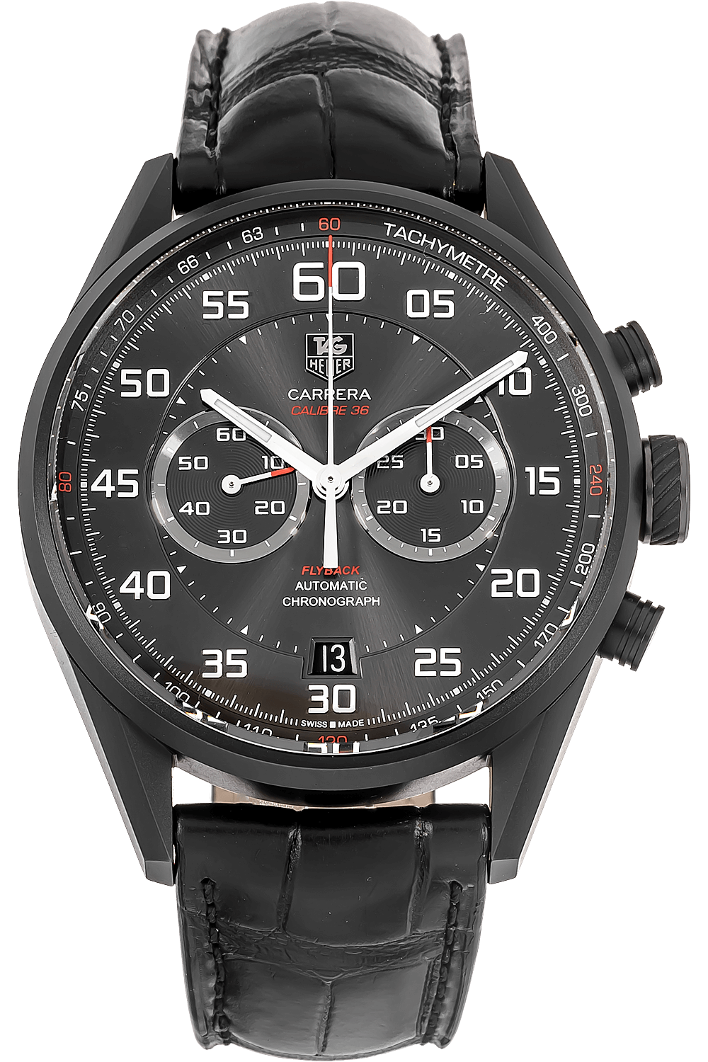 Pre Owned TAG Heuer Carrera Calibre 36 Flyback Chronograph PVD Titanium