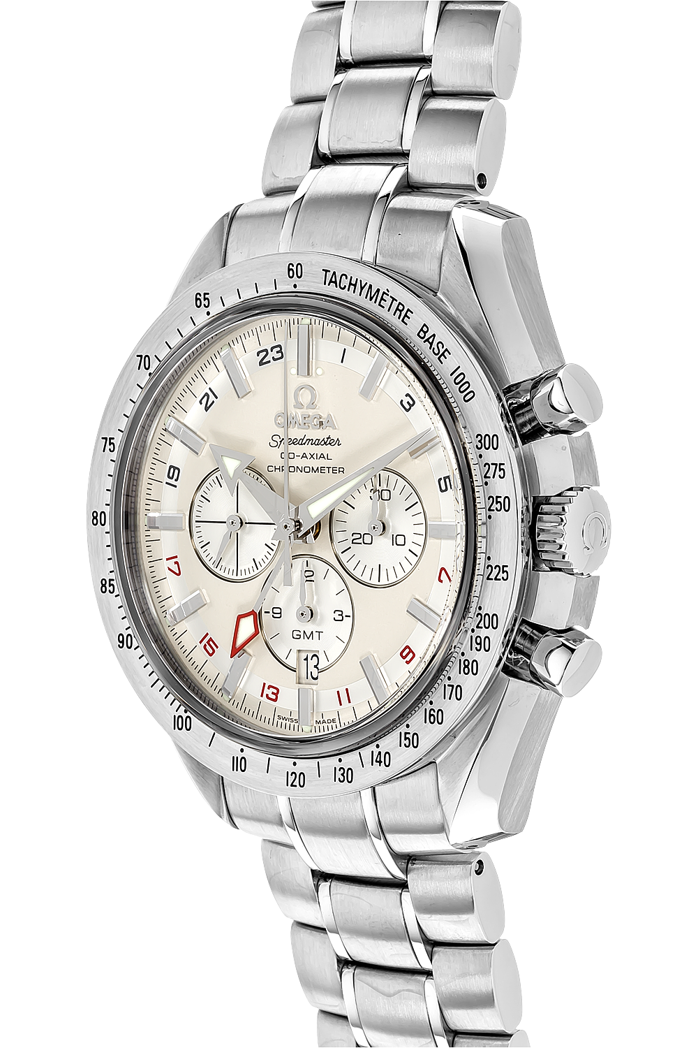 Pre-Owned Omega Speedmaster Broad Arrow Co-Axial GMT ...