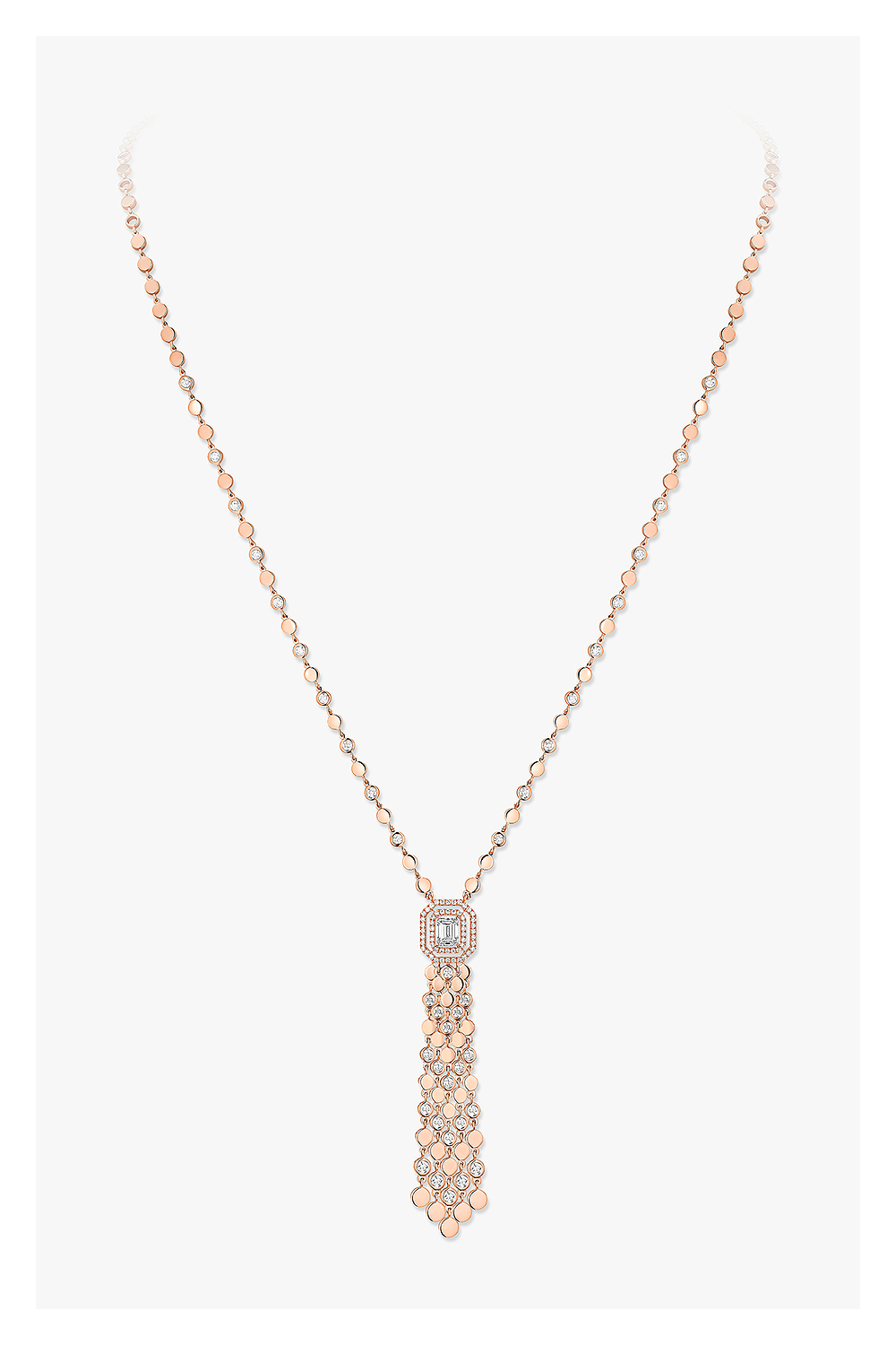 D-Vibes Tassel Necklace in Pink Gold - Messika