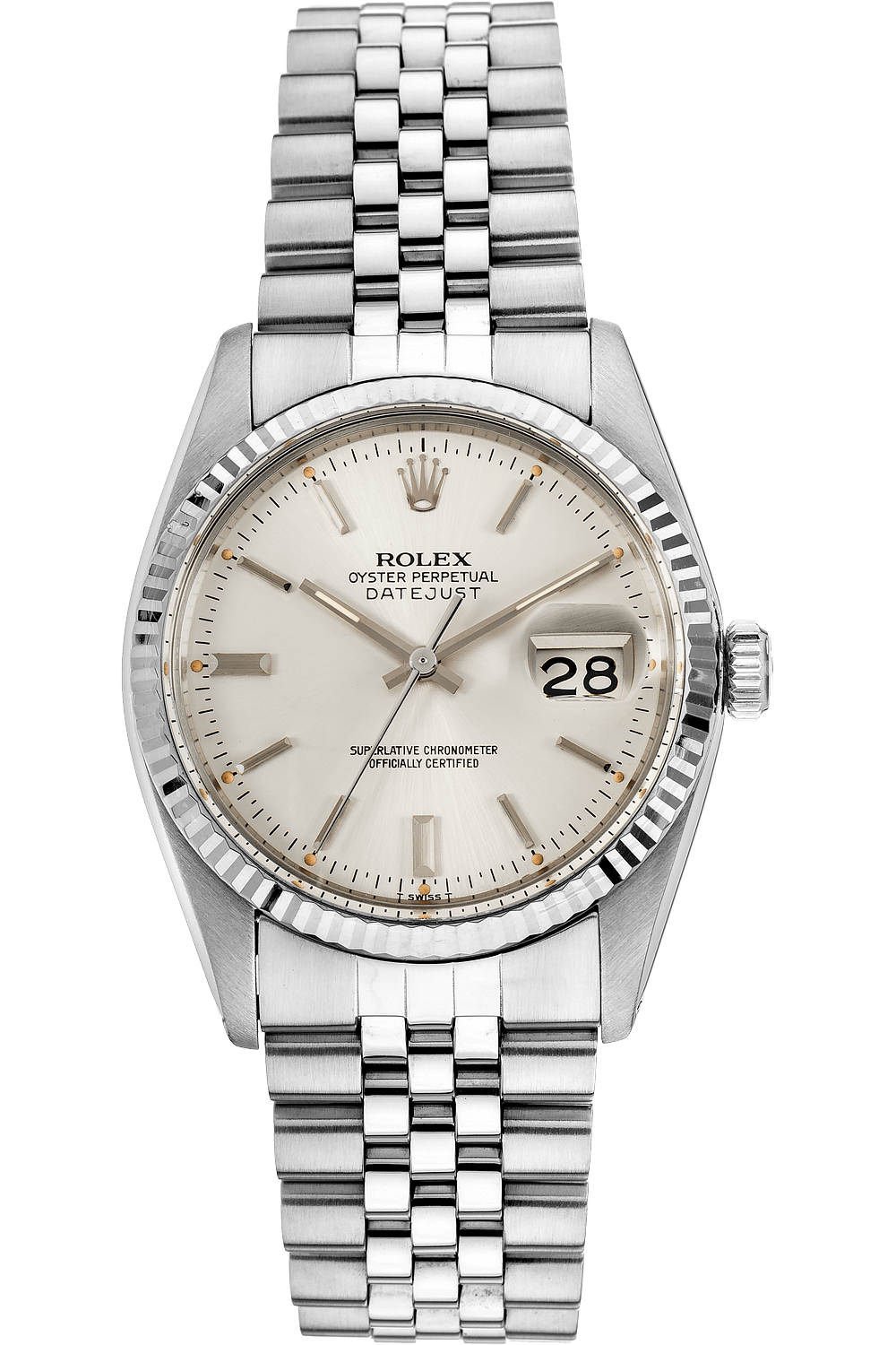 datejust white gold and stainless steel automatic