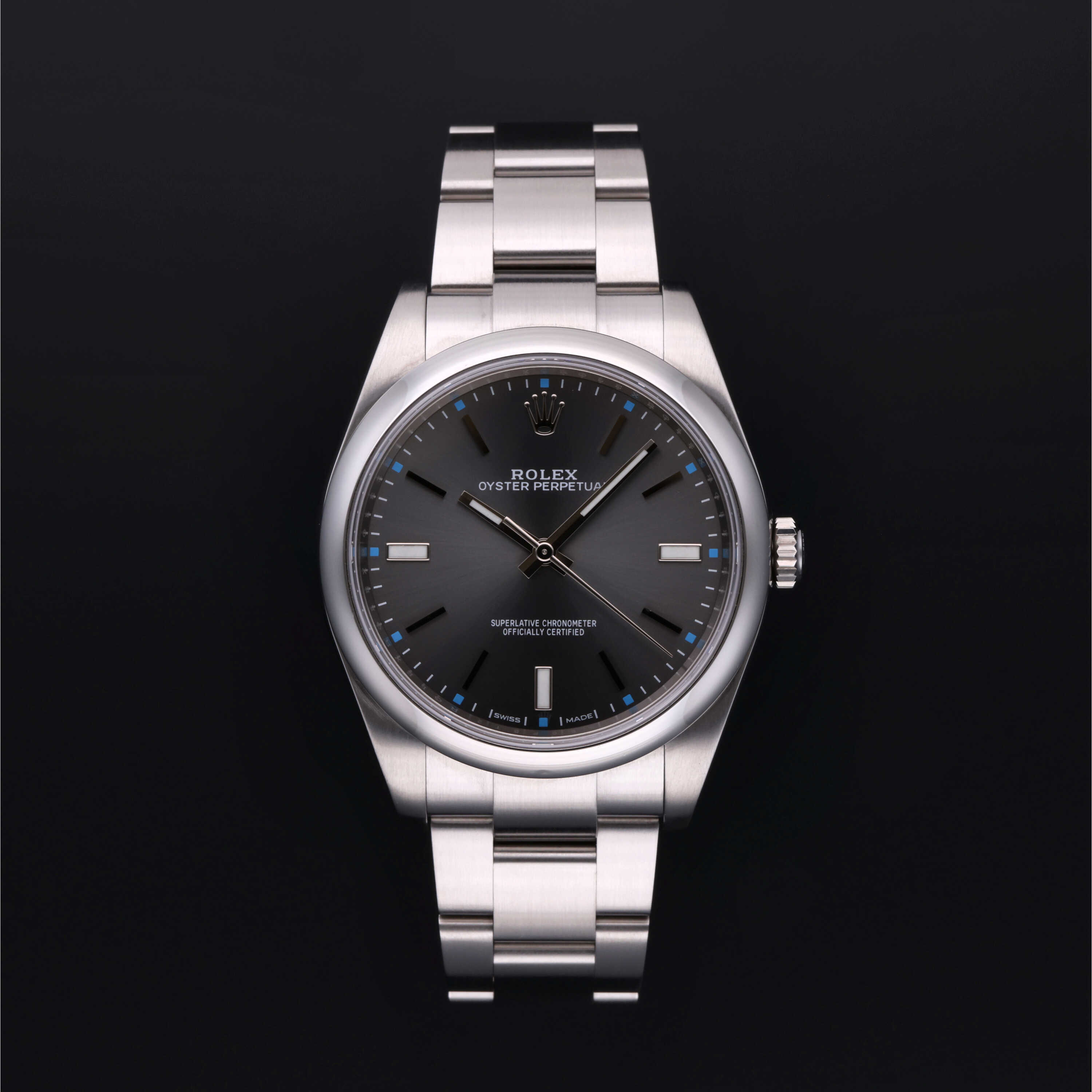 Certified Pre-Owned Oyster Perpetual 39 mm in Oystersteel, 114300 | Tourneau | Bucherer