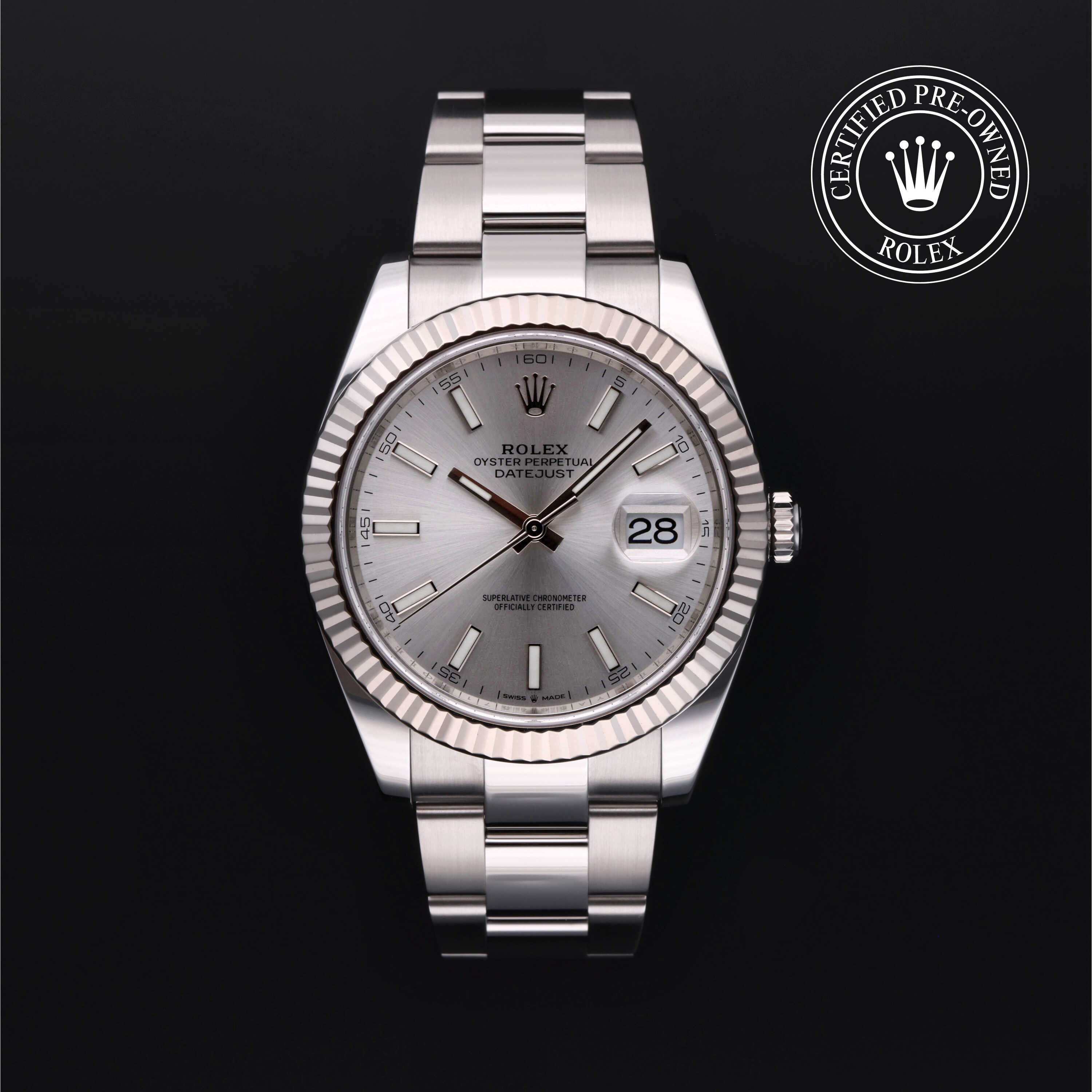 Rolex datejust 41 pre owned hotsell