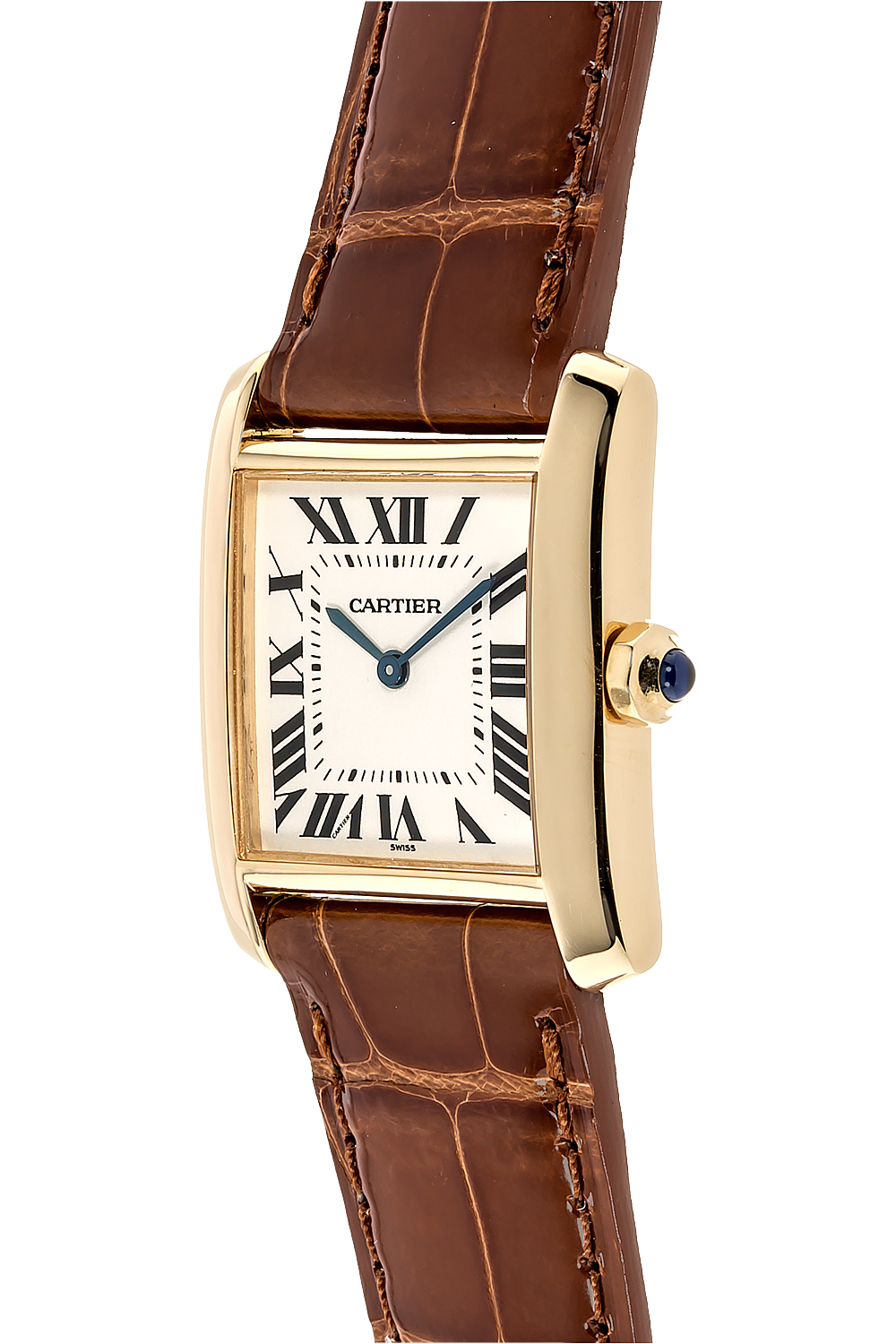 tank francaise yellow gold quartz