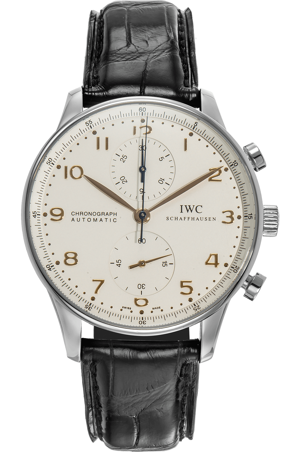 Pre Owned IWC Schaffhausen Portuguese Chronograph Stainless Steel Automatic