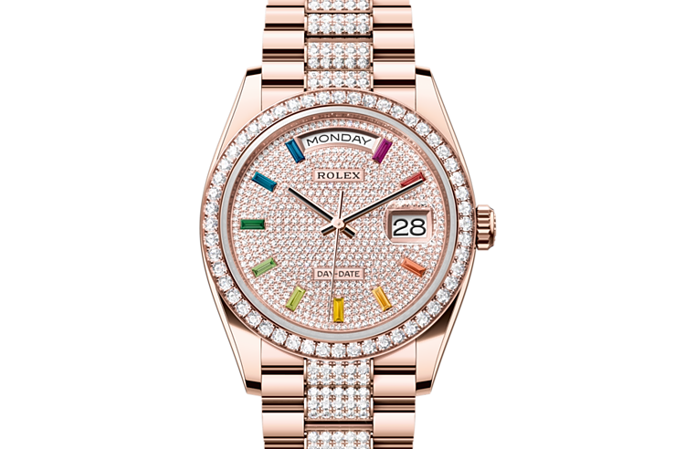 Rolex Day Date in 18 kt Everose gold M128345RBR 0043 Tourneau