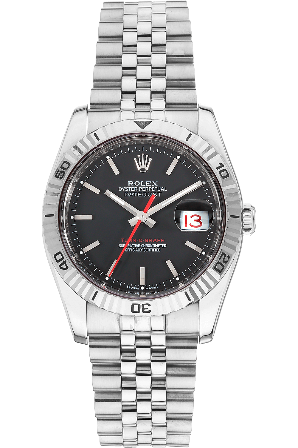 rolex turn o graph white dial