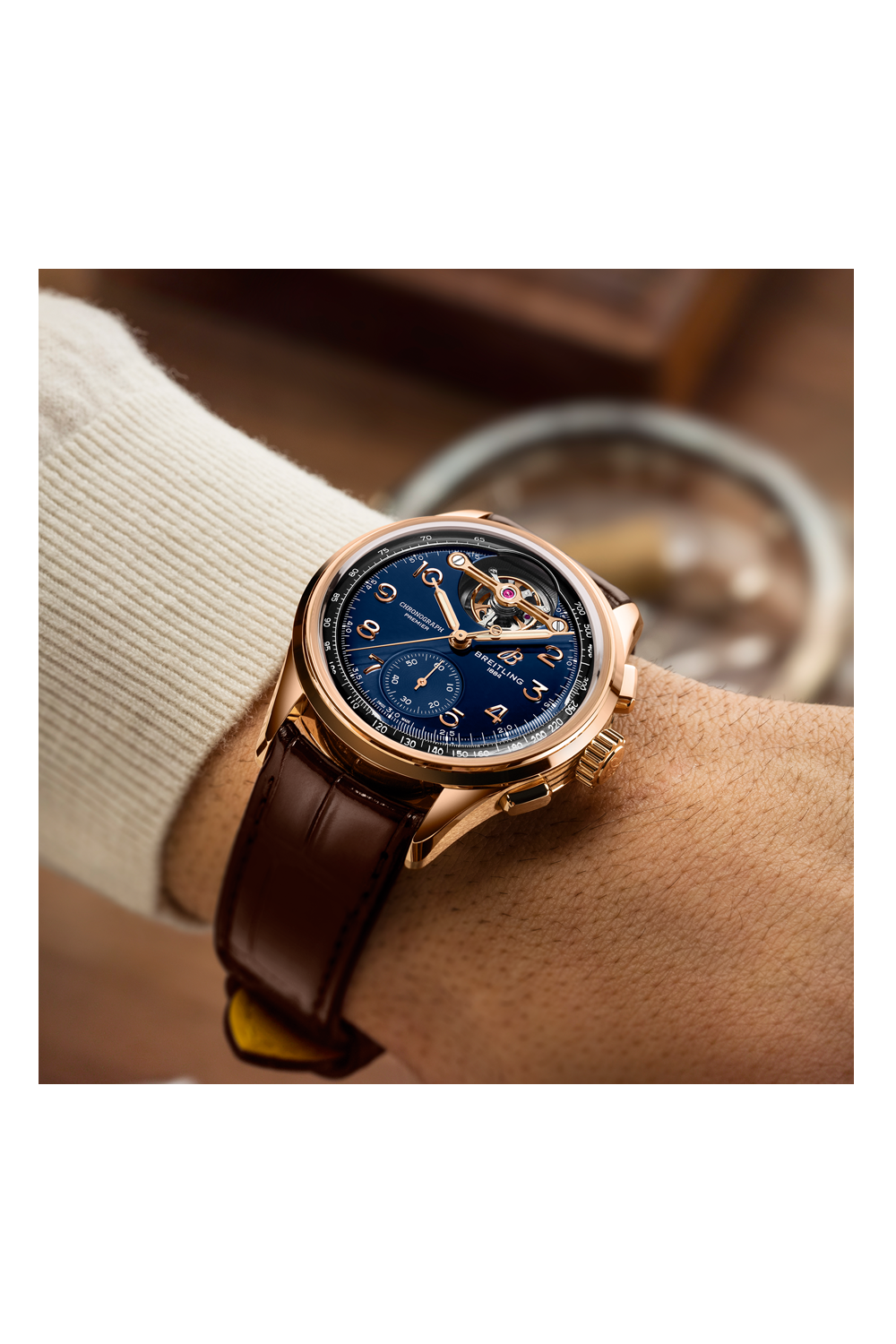 オルラーヌ B21 Breitling Premier B21 Chronograph Gold Tourbillon Limited Edition